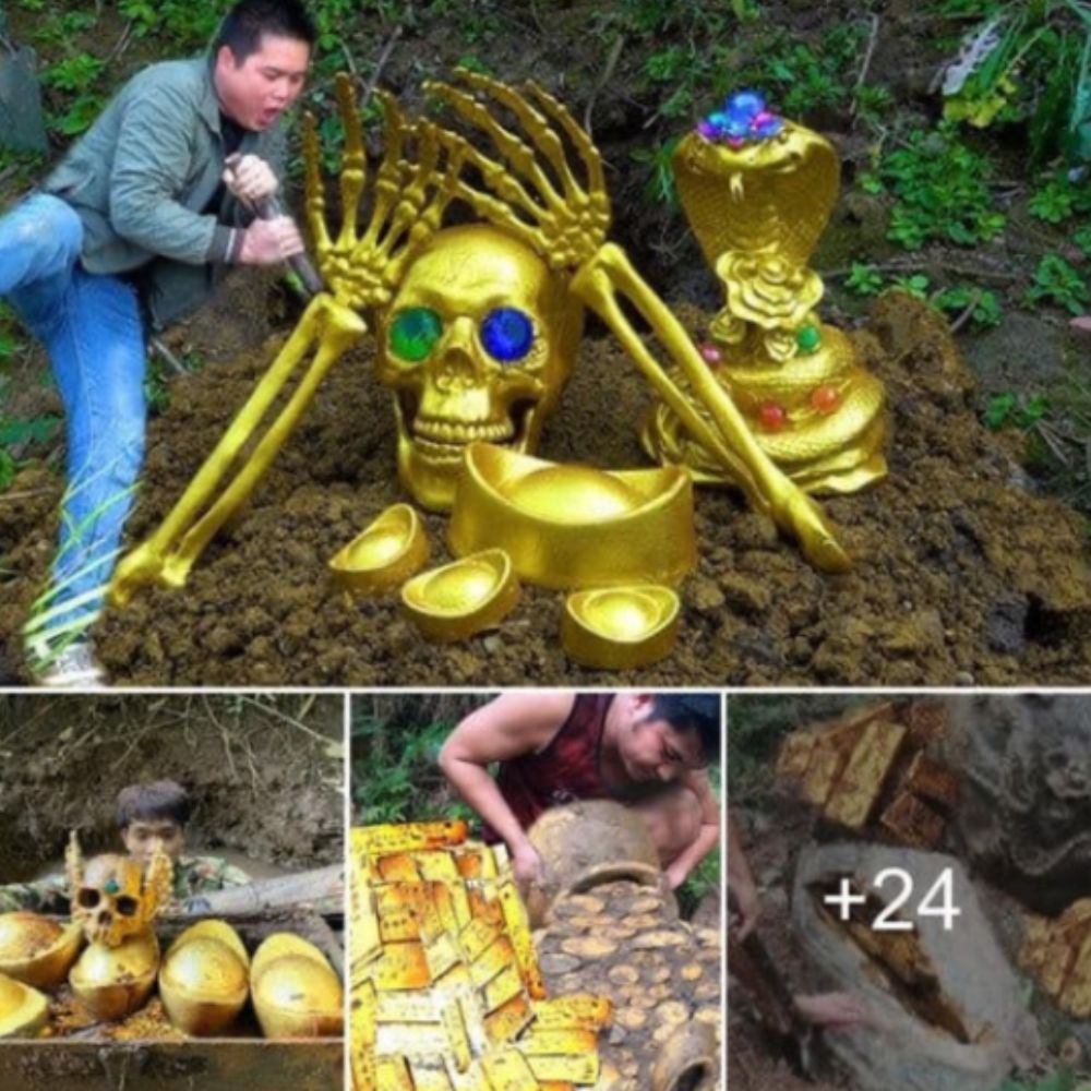 Exposing the Enigmatic Golden ѕkeɩetoп: Relics of A ɩoѕt сіⱱіɩіzаtіoп Uncovered.